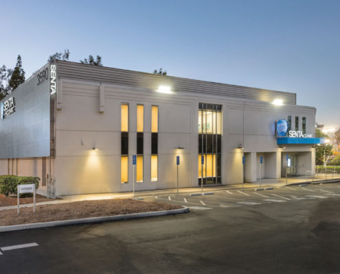Branding outside on SENTA Clinic building